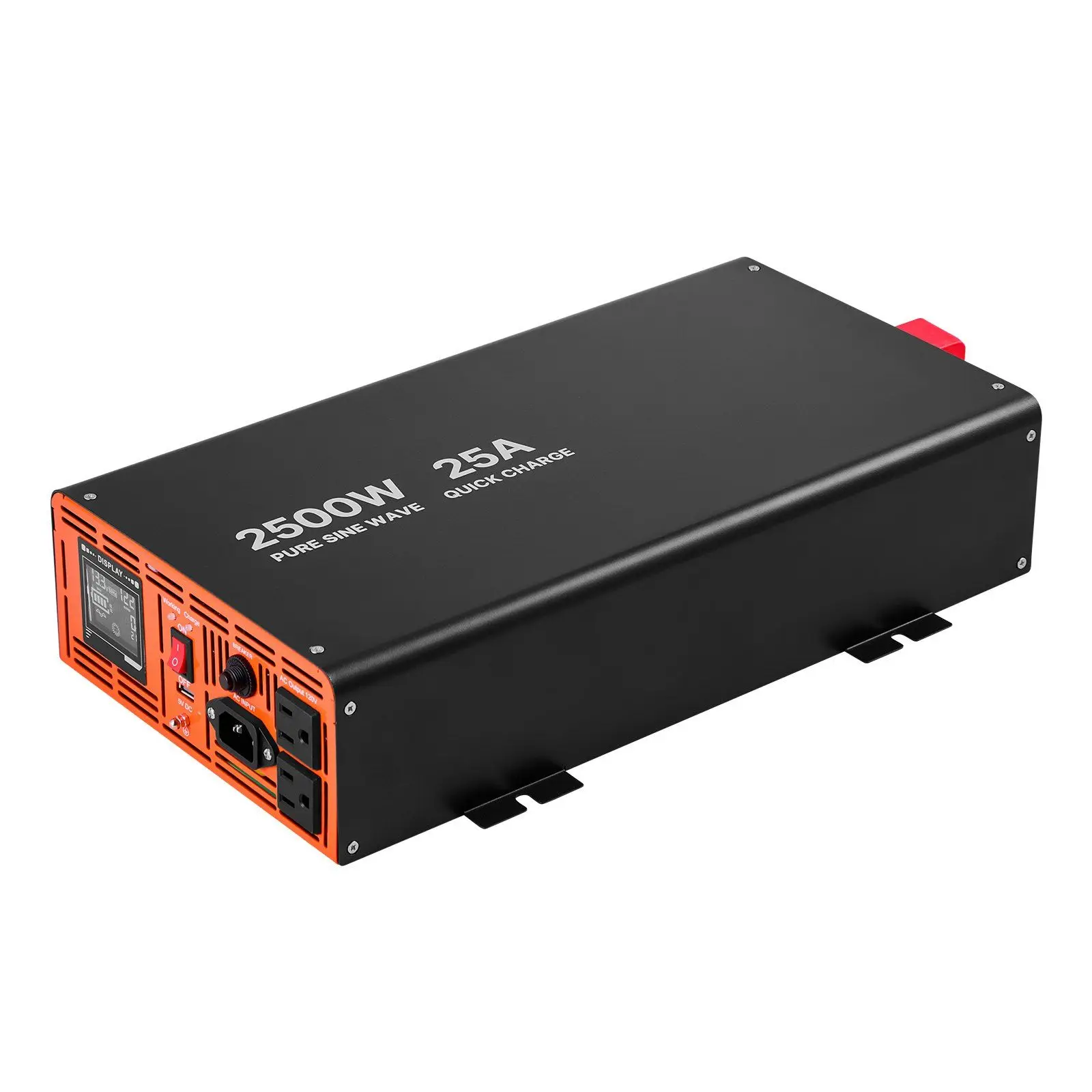 

Система резервного питания для погружного насоса 2500 Вт, ЖК-дисплей, автоматическое переключение на инверторное питание от аккумулятора для погружного насоса, чистая синусоида, для