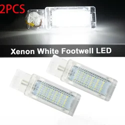 2PCS LED Courtesy Under Door Footwell Glove Box Light Lamp For VW Golf MK 5 6 7 Jetta Caddy Passat B6 B7 Eos Polo Skoda Seat