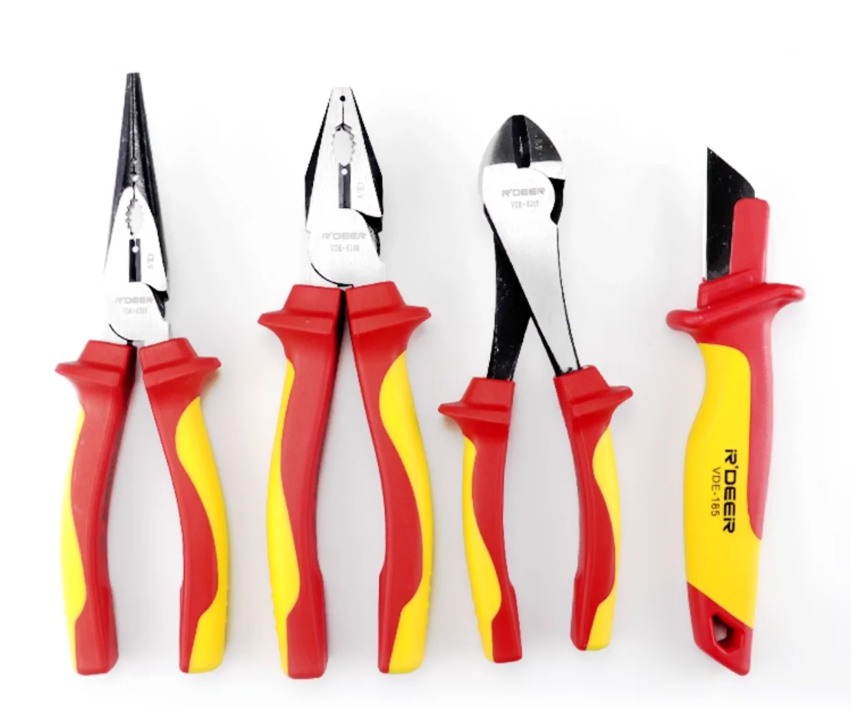 

R'DEER tool 1000V VDE insulated labor-saving 6“ 7” 8“ combination pliers wire cutting plier long-nose pliers Diagonal pliers