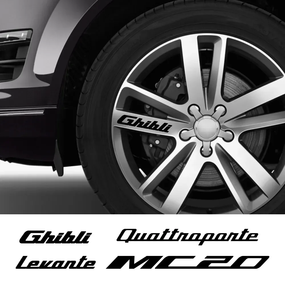 

Декоративные наклейки на обод колеса автомобиля для Maserati ghiдоступ Levante MC20 Quattroporte, виниловая пленка, аксессуары для стайлинга автомобиля