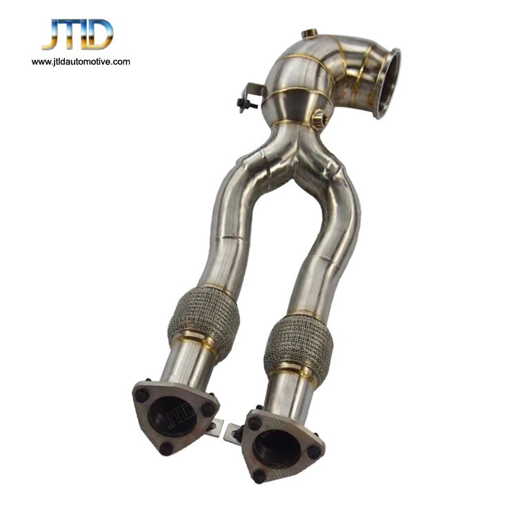 

JTLD Turbo Exhaust Catless Downpipe for Aodi TTRS RS3 2.5T without Catalytic Converter and heat shield