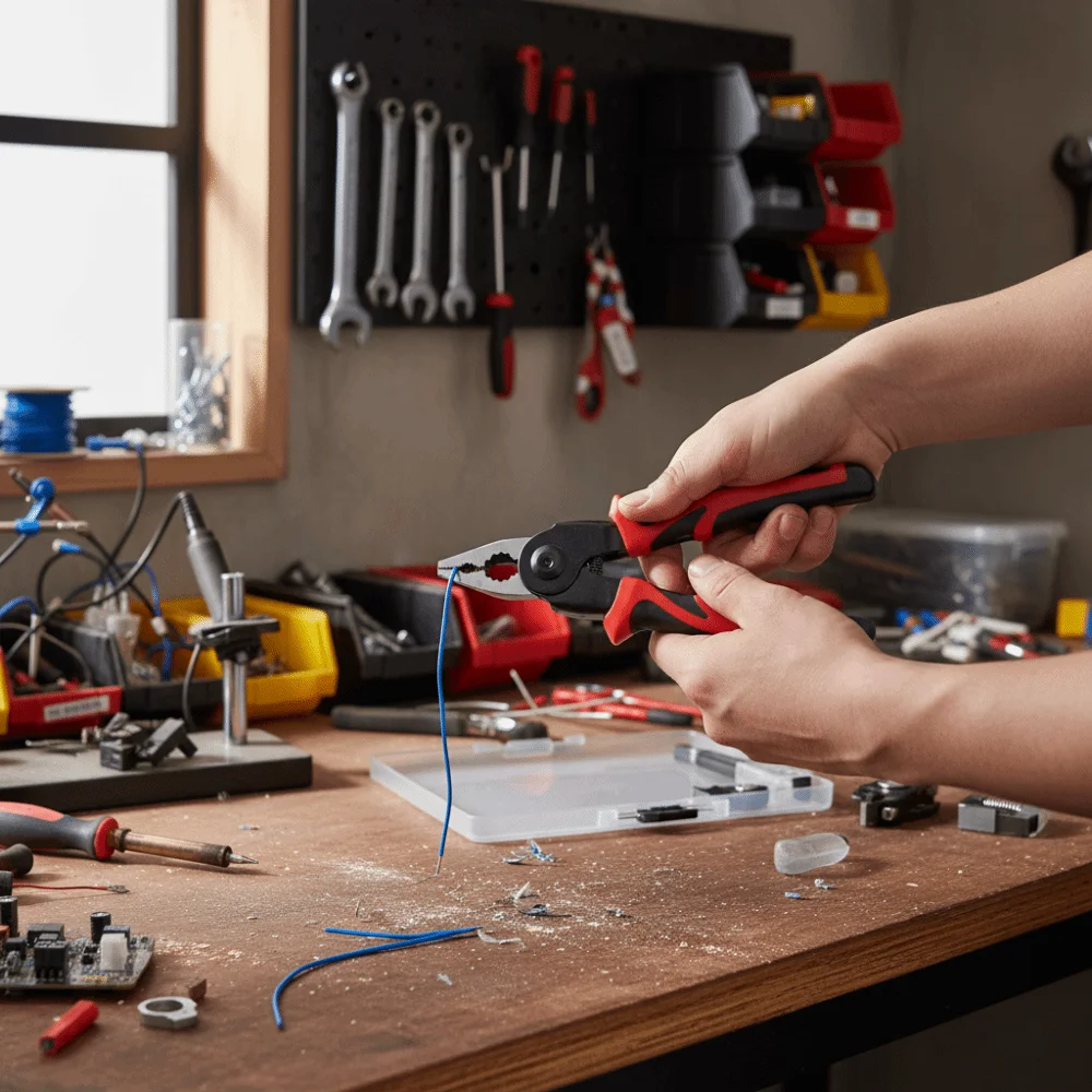 

Набор многофункциональных плоскогубцев 5-в-1. Металлическая конструкция. Сменные головки. Многофункциональные плоскогубцы со сменной головкой.