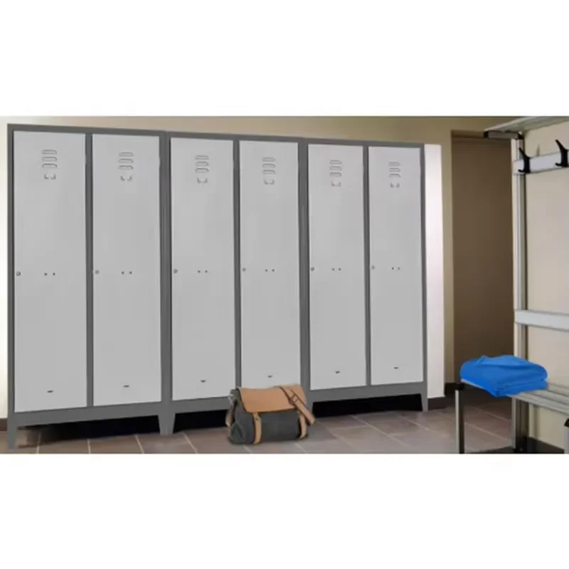 Locker Room Painted Metal Wrdrobe Locker with Dirty/Clean Partition with 1 Door