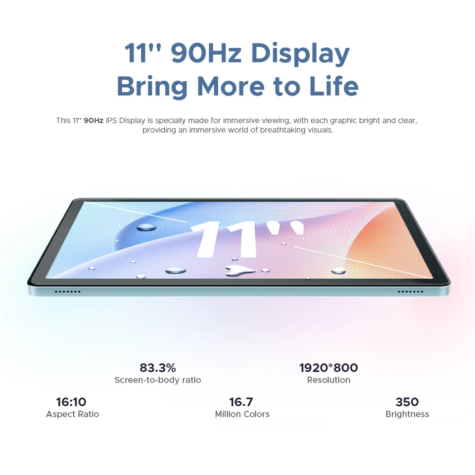 DOOGEE Tab G6 Tablet PC Android 15 Dual Speakers 11'' Display 30GB