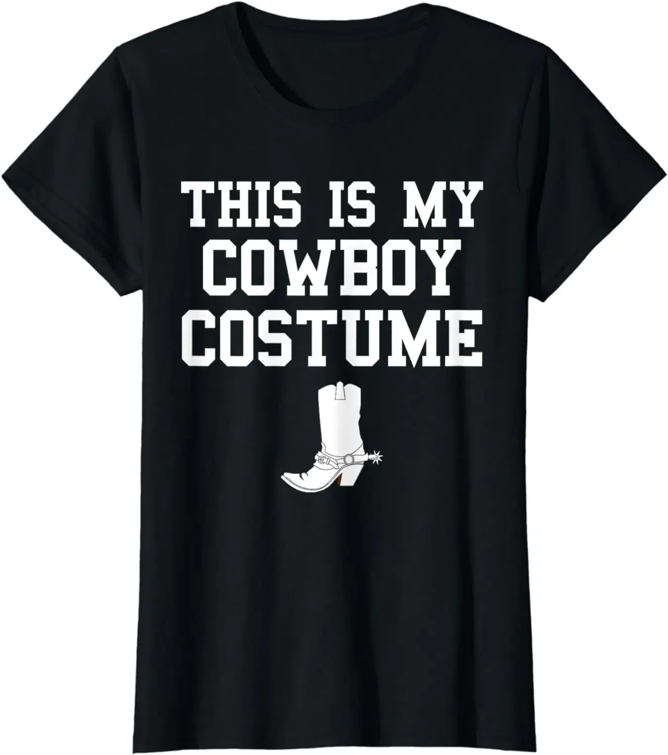 2024 summer tops This is My Cowboy Costume Funny Lazy Country Western T-Shirt