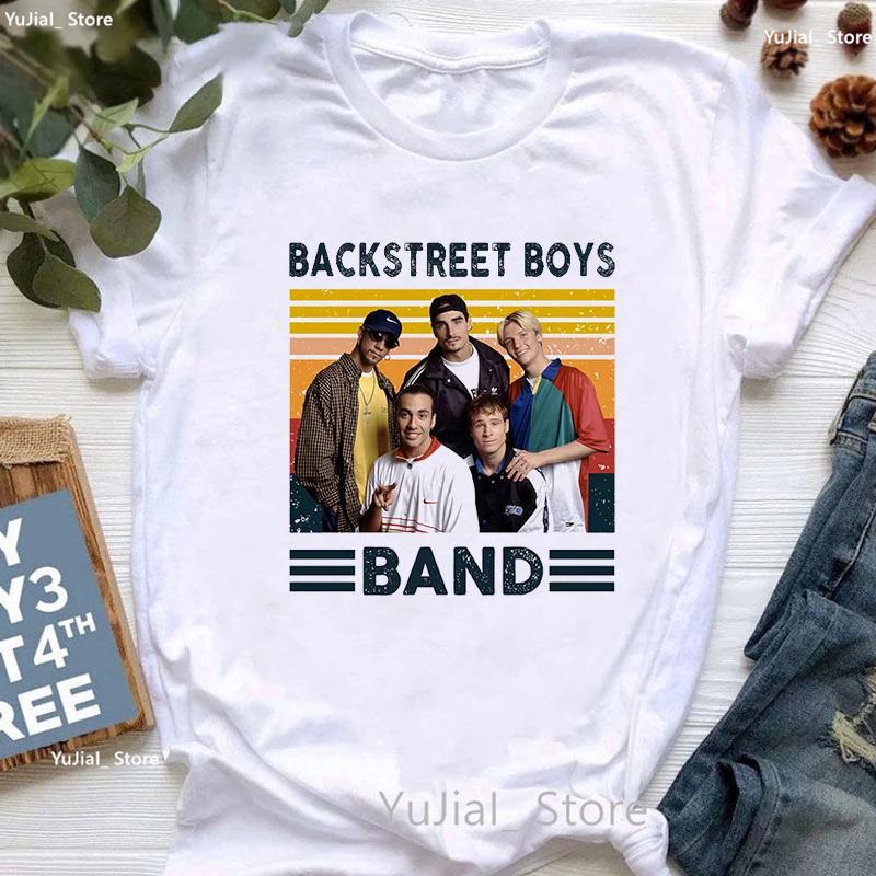 

Backstreet Boys Cartoon Print Gray Tshirt Women Fashion White/Pink/Yellow T Shirt Female Summer Tops Tee Shirt Femme Streetwear