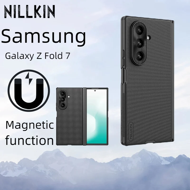 Чехол Nillkin для Samsung Galaxy Z Fold 7 5G, супер матовый складной магнитный чехол с защитой от отпечатков пальцев, жесткий защитный чехол для ПК, полное покрытие