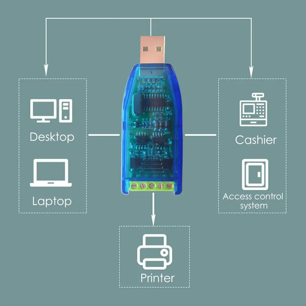 Convertitore industriale da USB A RS485 422 protezione di aggiornamento convertitore RS485 compatibilità V2.0 Standard RS-485 A connettore vendita