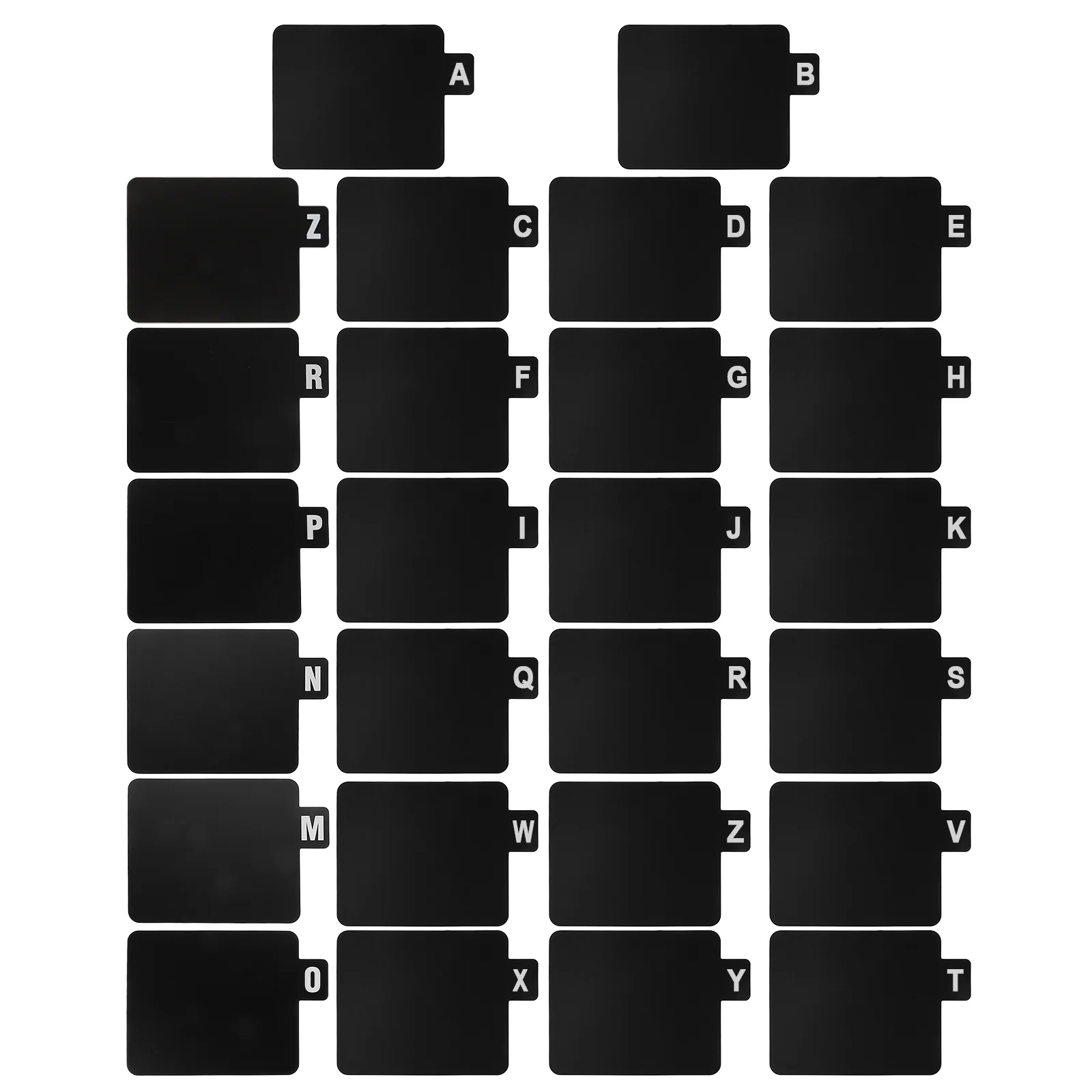

Vinyl Record Divider Book Separator Alphabet Binder Dividers CD and Dvd with Tabs Blank Engraving Plates