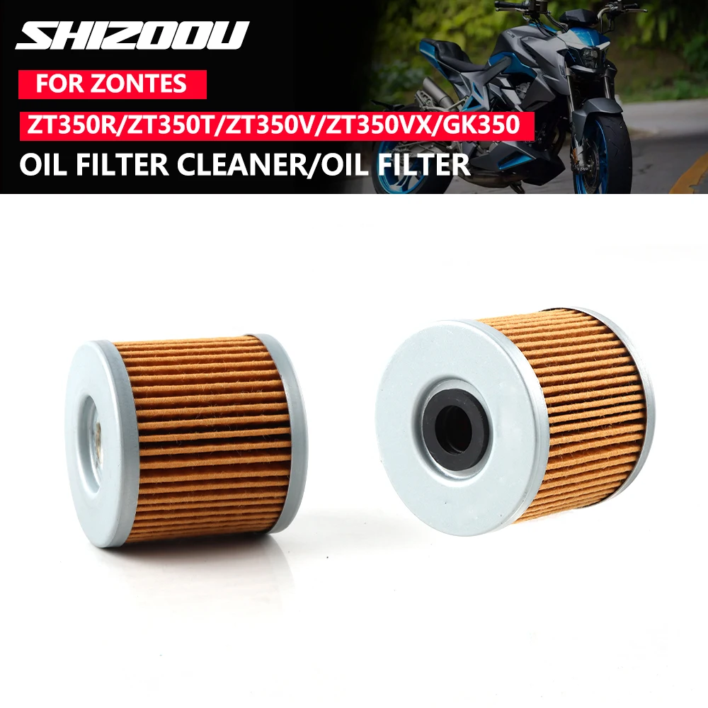 Para ZONTES GK 350 gk350 filtro zt350r ZONTES zt350t zt 350t ZT350X ZT350V ZT350VX filtro de aceite de motor de motocicleta
