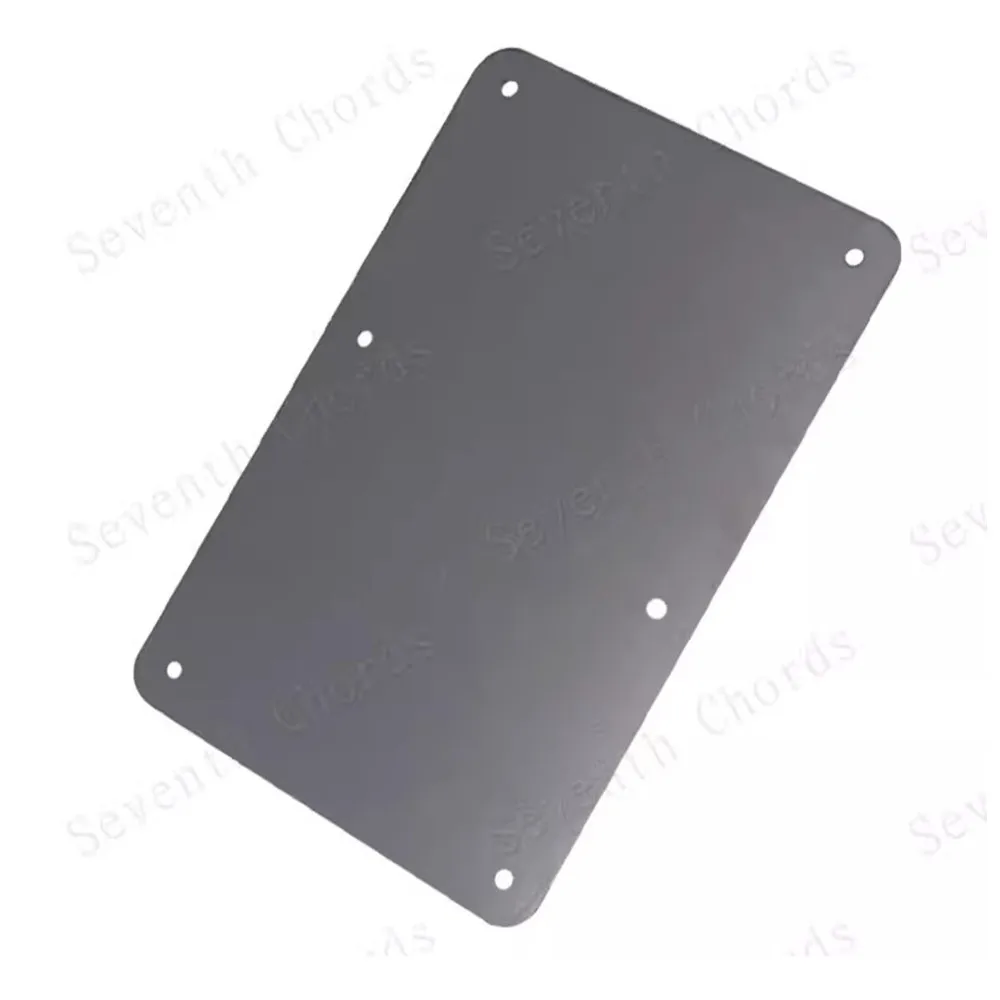 A Black Plastic 6 Screw Hole Closed Style Electric Guitar Cavity Cover Spring Cover Back Plate Wiring Cover Guitar Accessories view 5