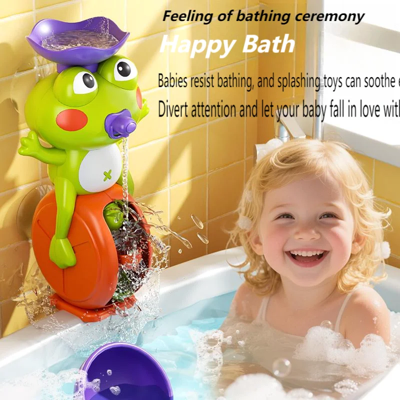 Adorable jeu d'eau de bain en forme de grenouille, jouet amusant en plein air, piscine de plage d'été, cadeau parfait pour les cadeaux de fête d'anniversaire pour enfants