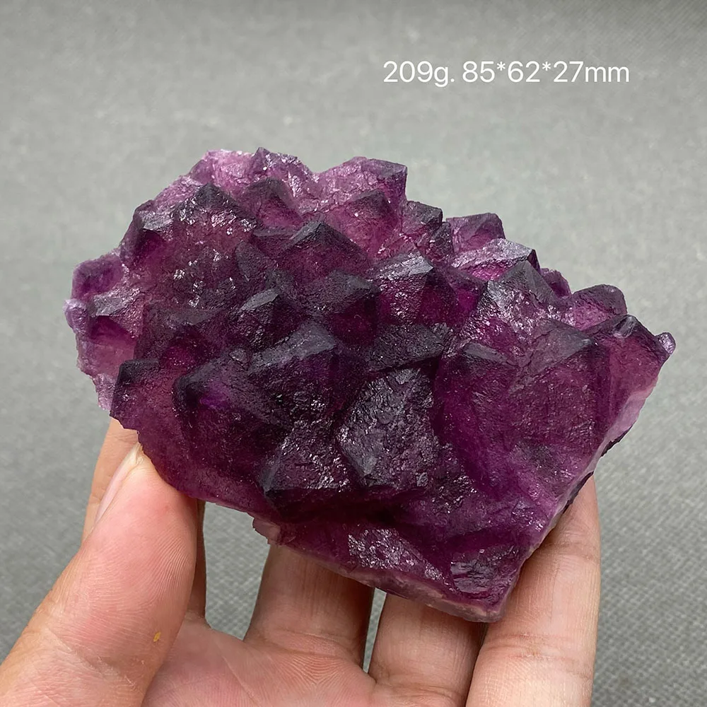 100% Natural Fuchsia Fluorite Raw Stone Mineral Quartz Healing Crystal Collection