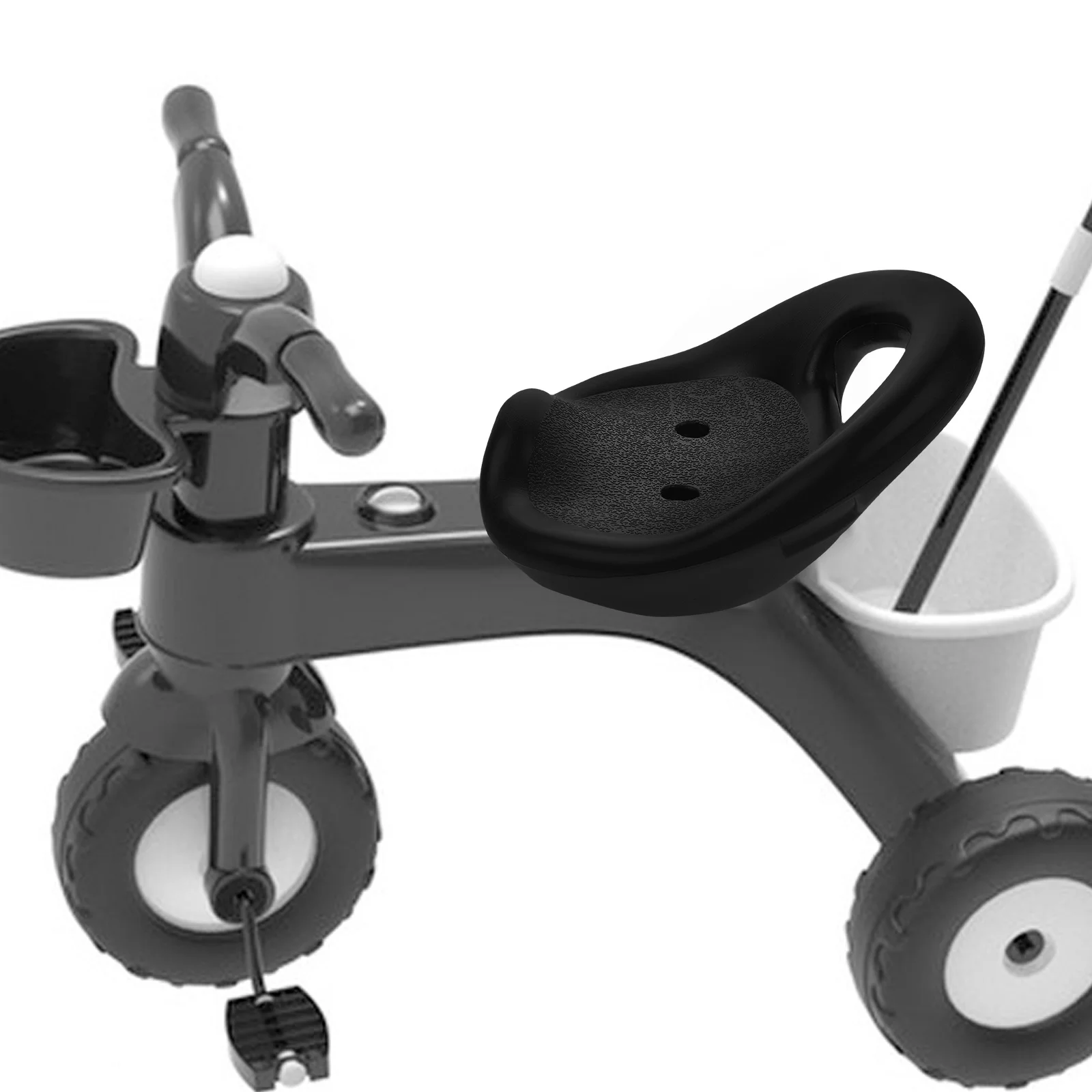 耐久性のある子供用三輪車サドル厚く快適なシート黒色スタイリッシュな簡単なインストールユニバーサルフィット幼児用三輪車