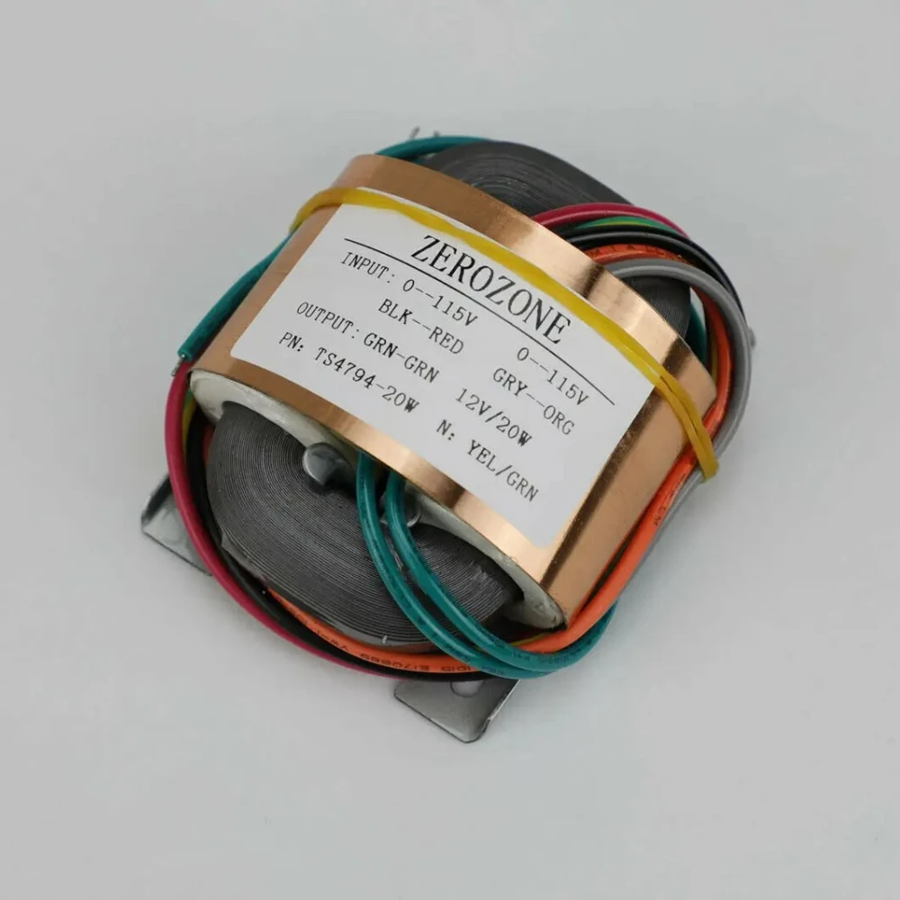GZLOZONE 20VA Pure Copper R-core Transformer 6V / 9V /12V /15V/ 18V  L16-2-1