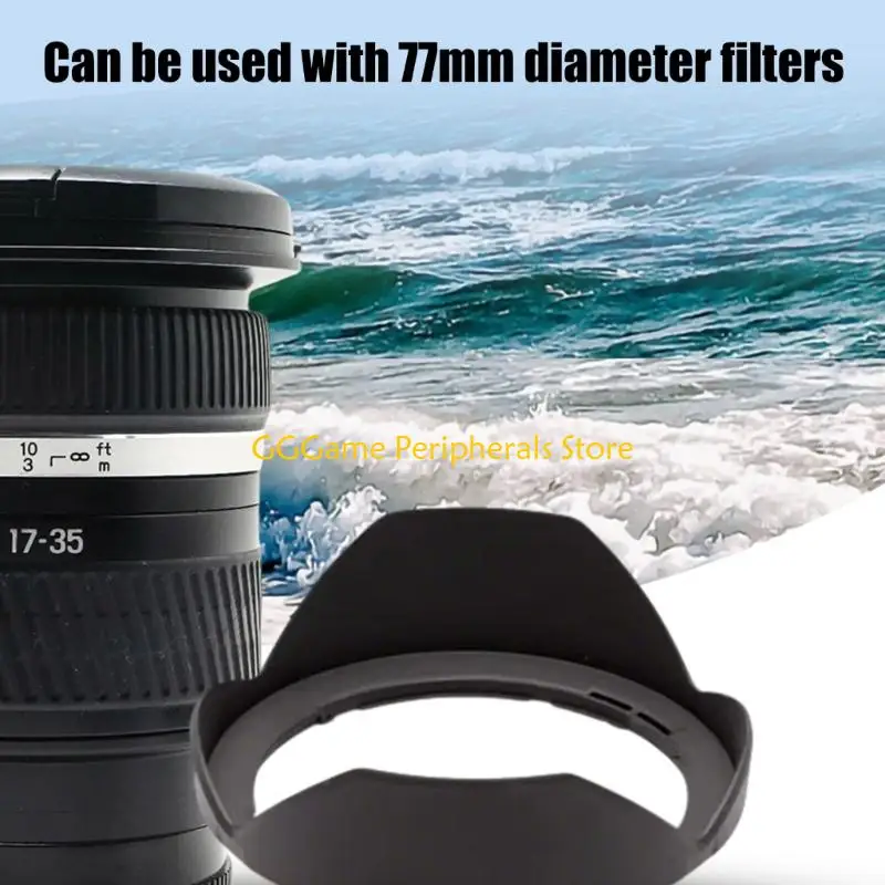 U55B LB1001 Impact Resistant ABS Lens Hoods For 17-35Mm F2.8-4D Strays Light And Prevents Scratches