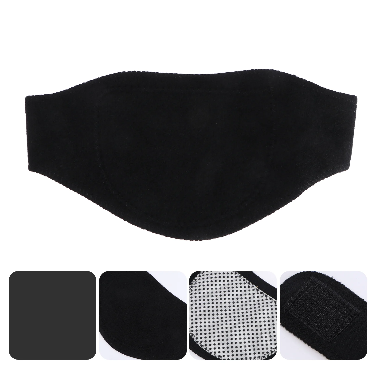 

2 Pcs Neck Heating Pad for Pain Strip Belt Strap Narrow Braces Black Accessories