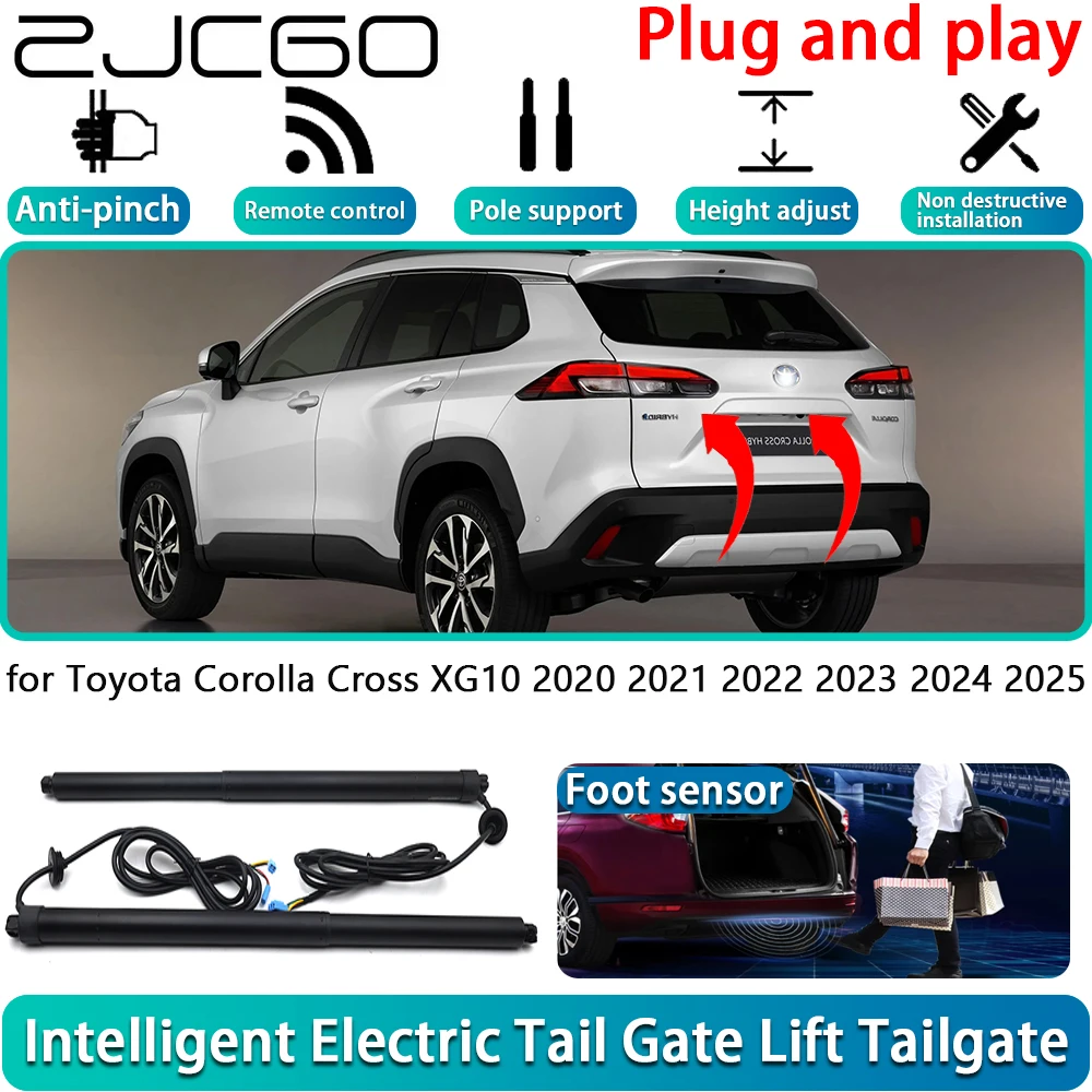 

ZJCGO for Toyota Corolla Cross XG10 2020 2021 2022 2023 2024 2025 Electric Powered Tailgate Power Liftgate