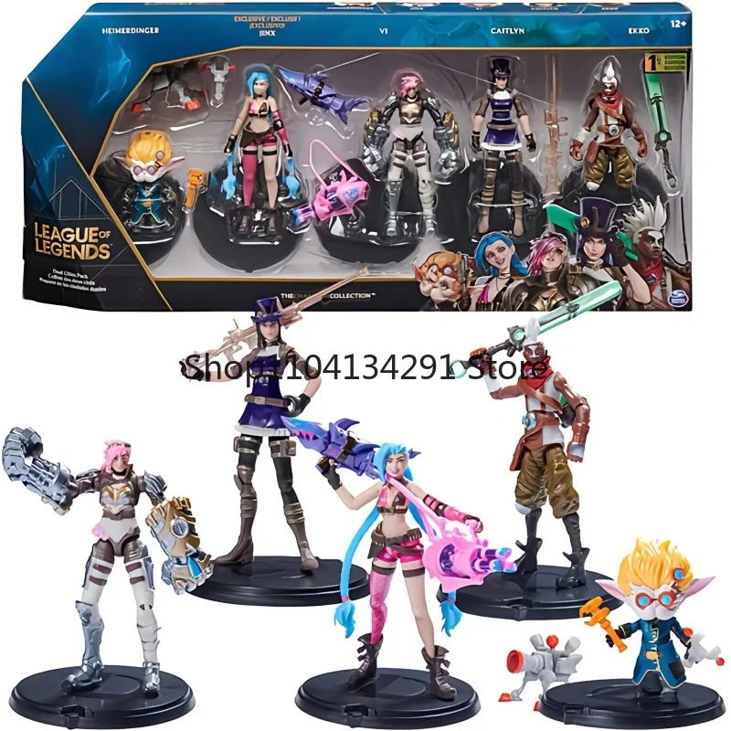 

Оригинальная фигурка Arcane, фигурка Jinx Ekko Endro, фигурка из ПВХ для комнаты, Рождественский подарок для детей, игрушки