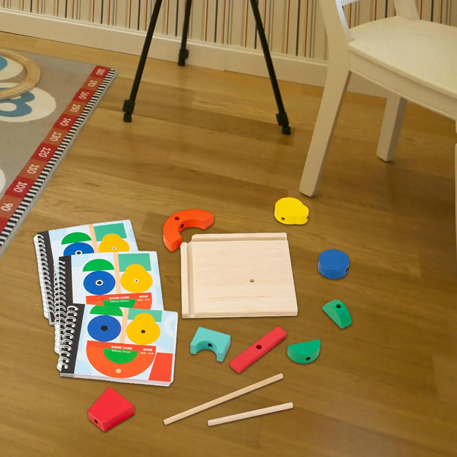 

Wooden Creative 3D Projection Space Blocks, Early Education Assembly Toys, 3 Pass Level Child Toys for Children, Kids Gifts