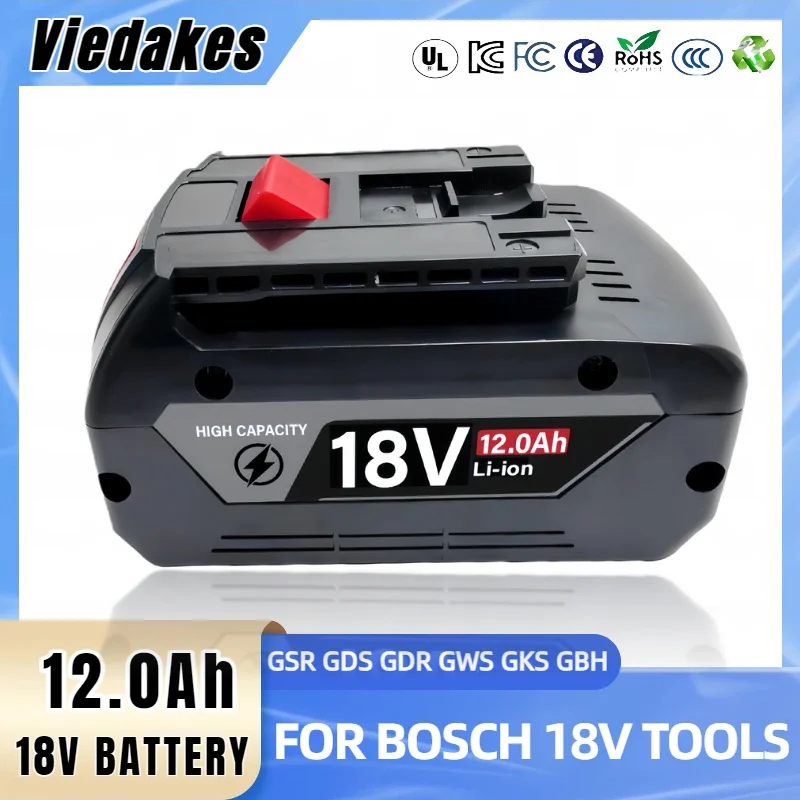 

100% Original viedakes for BOSCH 18V Battery Rechargeable for BOSCH 18V 6.0AH Existing Tool Rechargeable Battery with charger