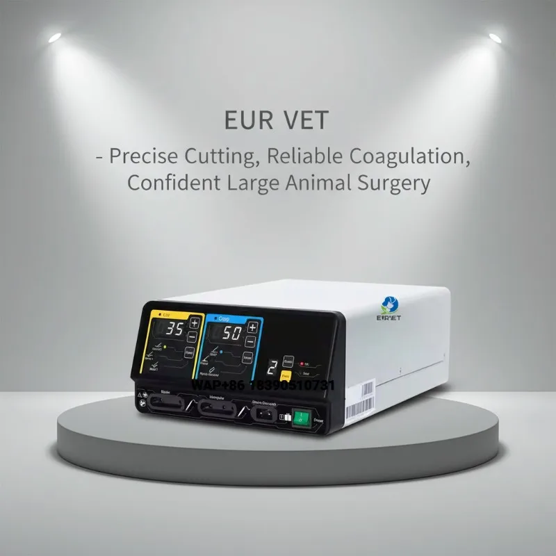 large animal high frequency surgical equipment, unipolar bipolar cutting coagulator, adjustable power, safe for veterina