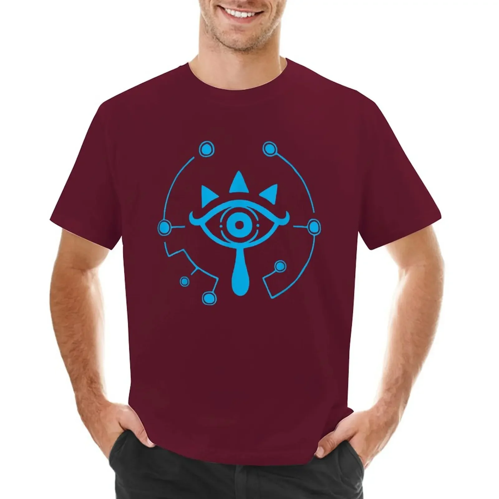 Mens New  Clothing Summer breath of the wild sheikah eye logo T-Shirt t-shirts man funn esthetic clothes t shirts for men