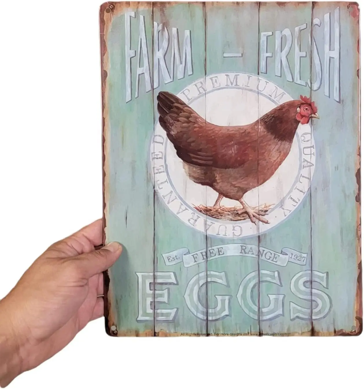 Vintage Farmhouse Decor, Tin 12