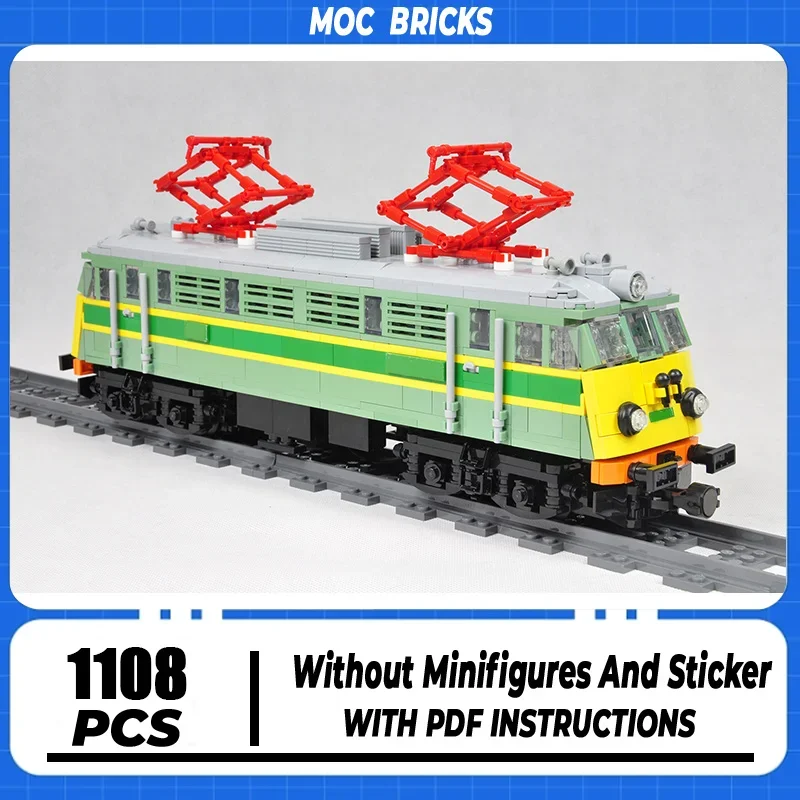 

Moc Building Blocks City Service Car PKP EU07 Locomotive Model Technology Bricks DIY Assembly Popular trains in Poland Toy Gift