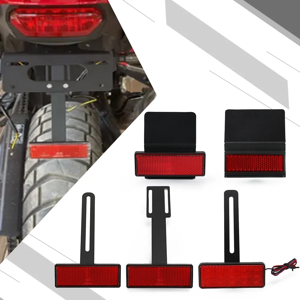 

Accessories Motorcycle License Plate Holder Parts Extend Tail Reflector Turn Signal Led License Light Parts Fender Eliminator