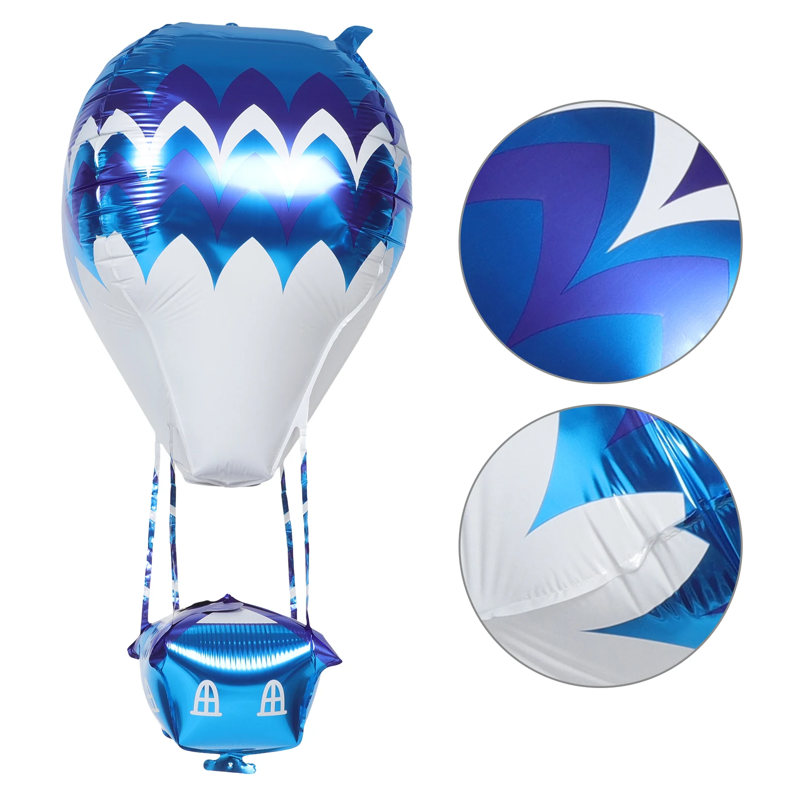

10pcs Aluminum Film Balloons Hot Air Shape Party Decorations Birthday Wedding Supplies Lightweight Safe Material