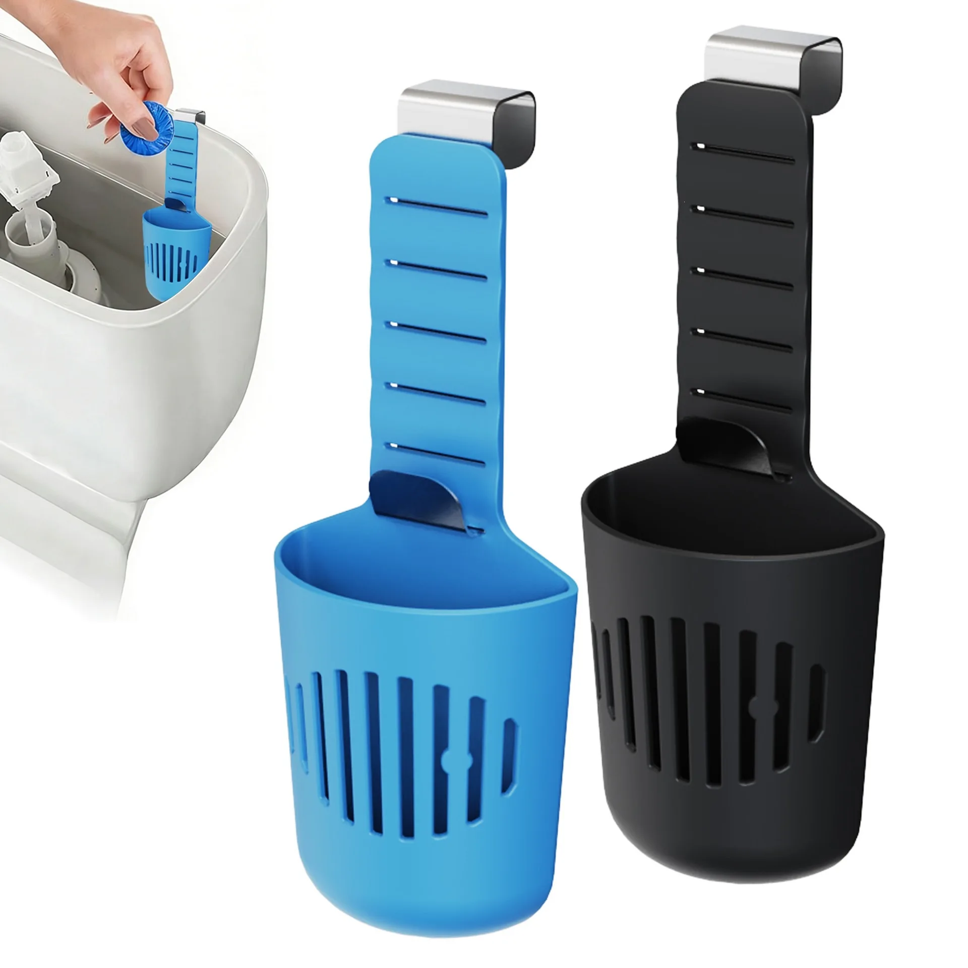 200PCS Silicone Toilet Tank Tablet Holder Versatile Toilet Tank Bowl Hanging Cleaner Deodorizer Hanger Holder Home Supplies