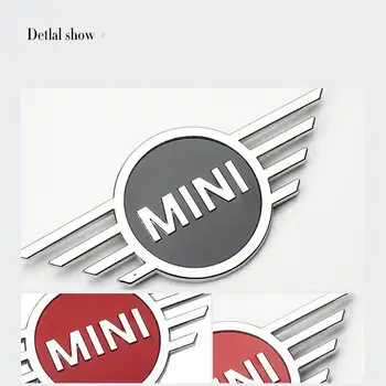 適用於Mini Cooper F55 F56 F54 Countryman Clubman JCW R56 R60 F60的3D金屬汽車後車標,前車標貼紙配件 8 最佳銷售 迷你鄉村人標誌 - №6