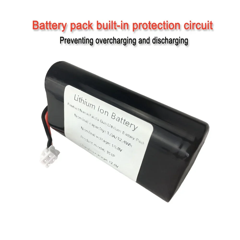 10.8V 3000mAh Rechargeable Lithium Battery Pack Suitable For Fascia Guns, Massager Special Tool Batteries