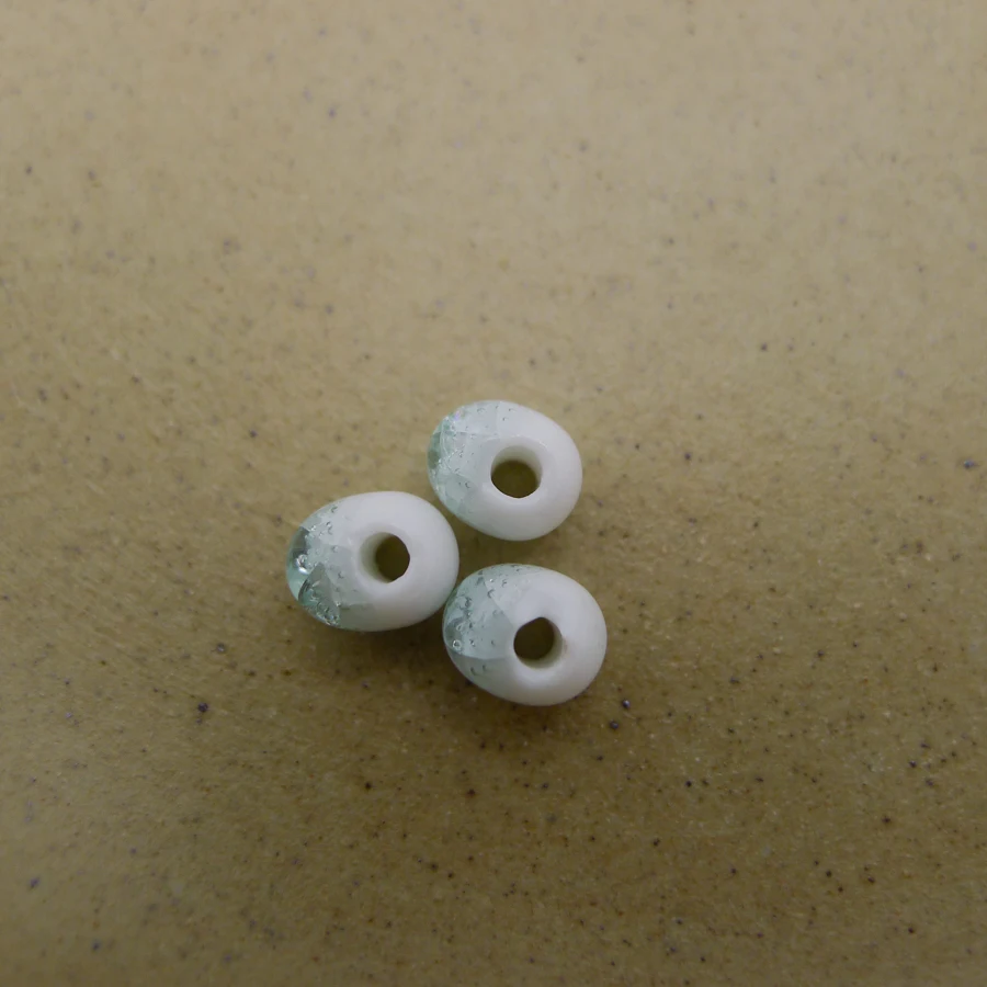 6# 100pcs Jingdezhen Ceramic Beads  Oblate  Yoga Procelain Bead For Jewelry Making 6mm  Beads #A513A