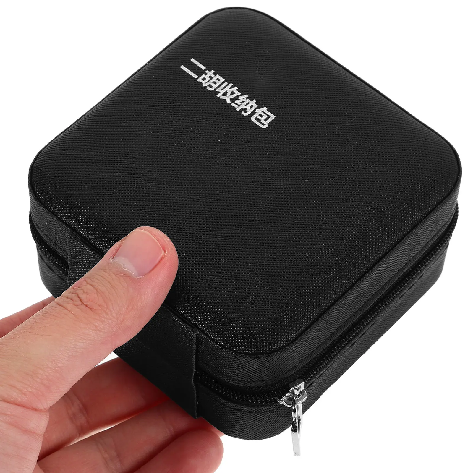 Elegante Caja Negra para Accesorios de Erhu, Compartimentos Multifuncionales para Organizar y Guardar Piezas de Instrumentos Musicales Erhu