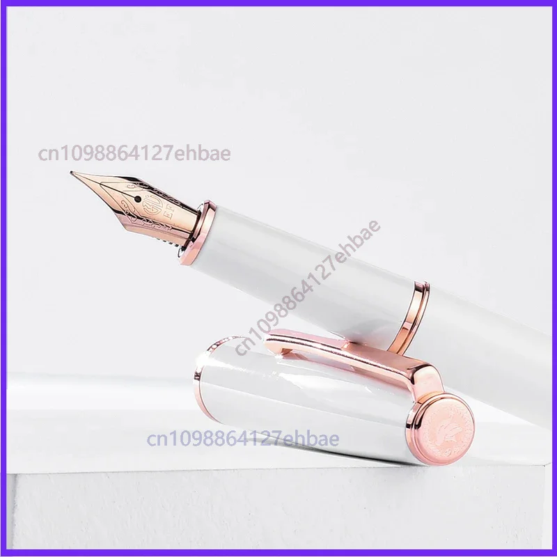 For Hongdian 920 Black Metal Fountain Pen Extra Fine/Fine Nib 0.4/0.5mm Rose Gold/Silver Clip Elegant Business Office Gift Pen