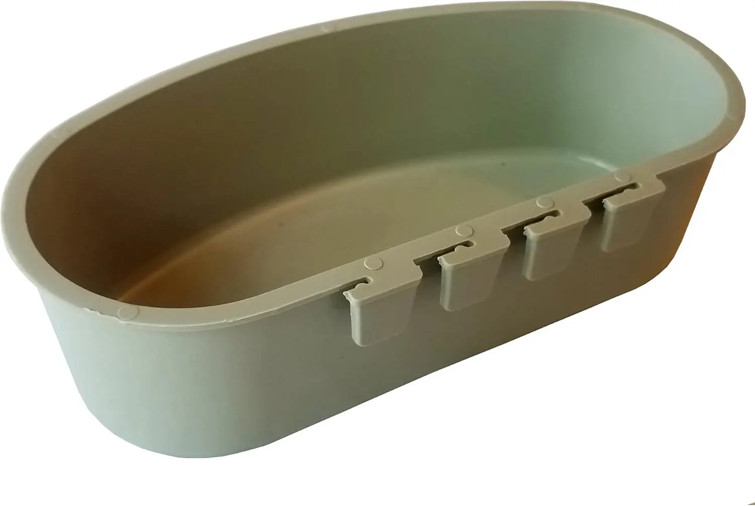 

100 Pcs Gray 1 Quart 32 Fl Oz Hanging Feed Water Cage Cups Poultry Chicken
