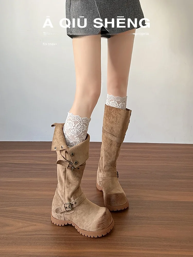 bottes-western-montantes-pour-femme-version-en-peau-de-mouton-avec-talon-compense-pour-automne-hiver-a-boucle-portables-de-deux-facons-longues