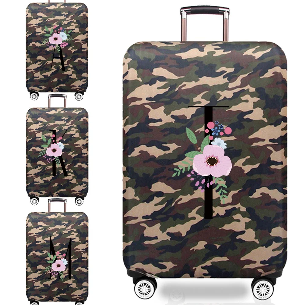 

Trolley Box Cover Reusable Thick Elastic Luggage Cover Protector Flower and Black Series 18-32inch Trolley Box Suitable