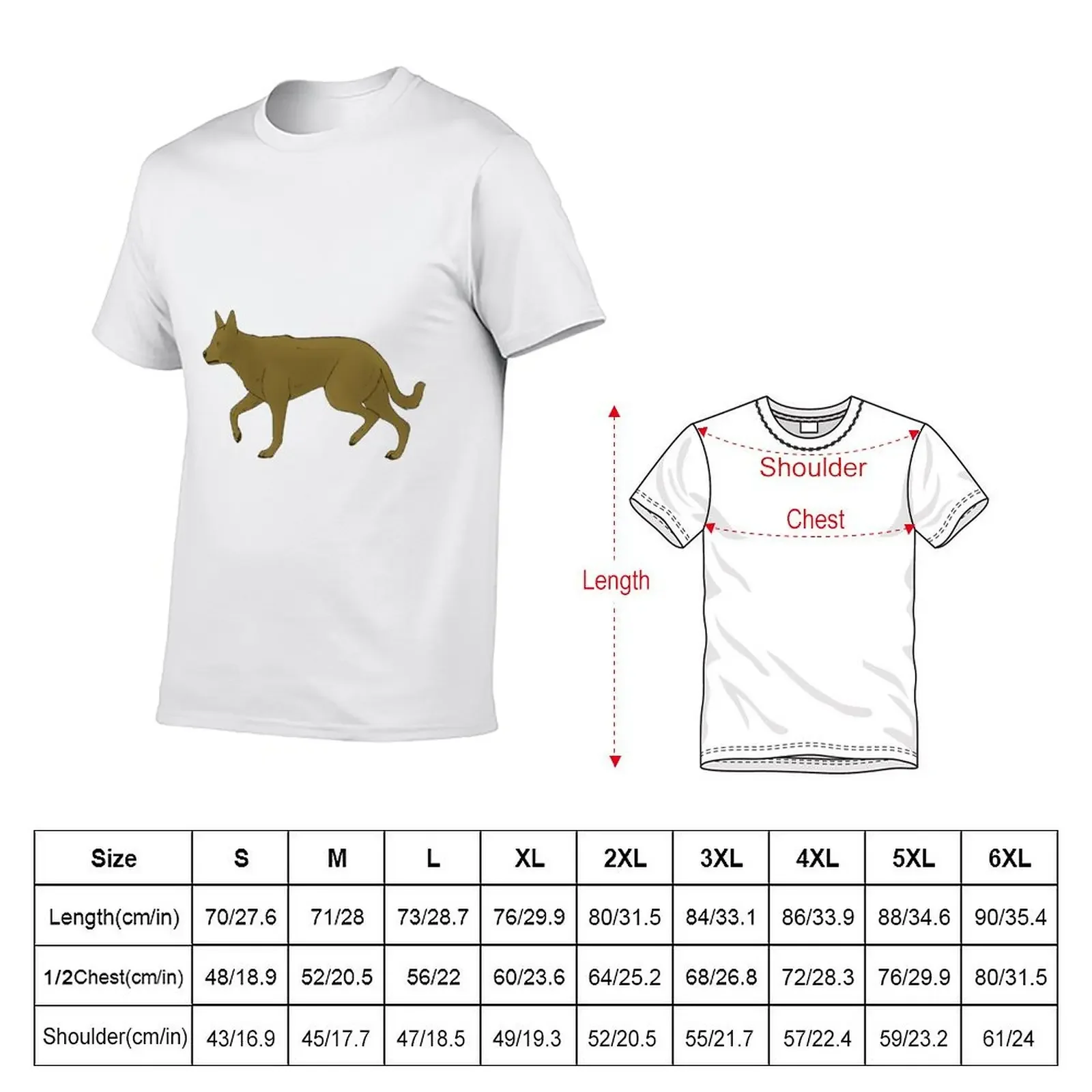 Australian Kelpie - Red - Herding T-shirt sweat shirts graphic tees anime clothes black t-shirts for men