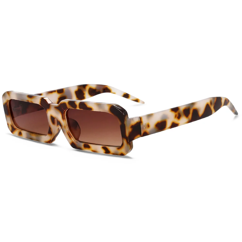 55414 Retro Rechteck Sonnenbrille Männer Frauen Beliebte Thin Rahmen Sonnenbrille Damen Schwarz Brillen Fahrer Brille Uv400