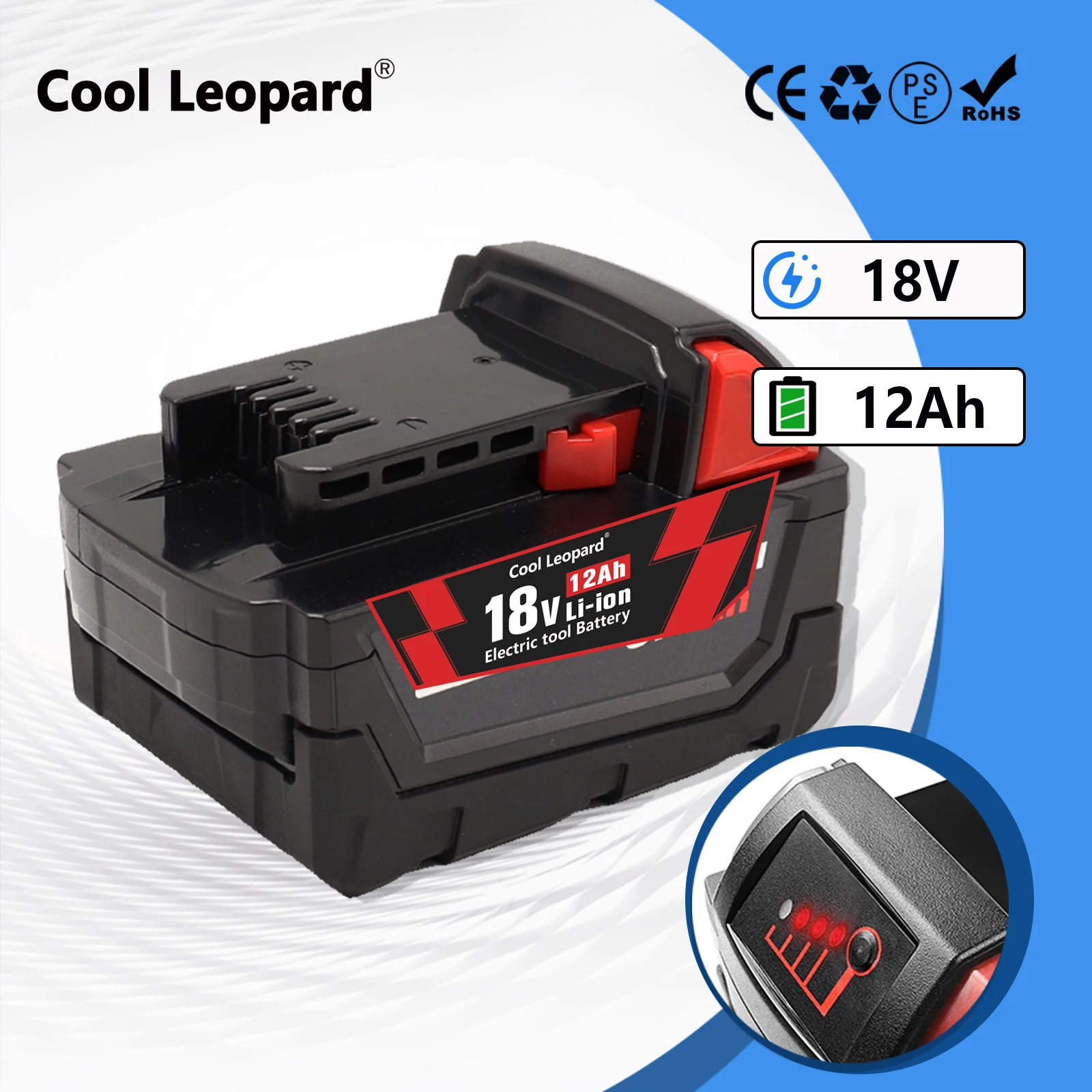 

18V Li-ion Battery For Milwaukee 9Ah/12Ah Replacement Battery M18 Power Tool Batteries 48-11-1815 48-11-1850 48-11-1860 Z50