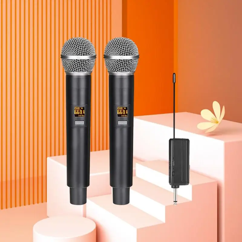 

Professional Wireless Microphone Home Outdoor Performance Live Singing Microphone V Section U Section FM Microphone