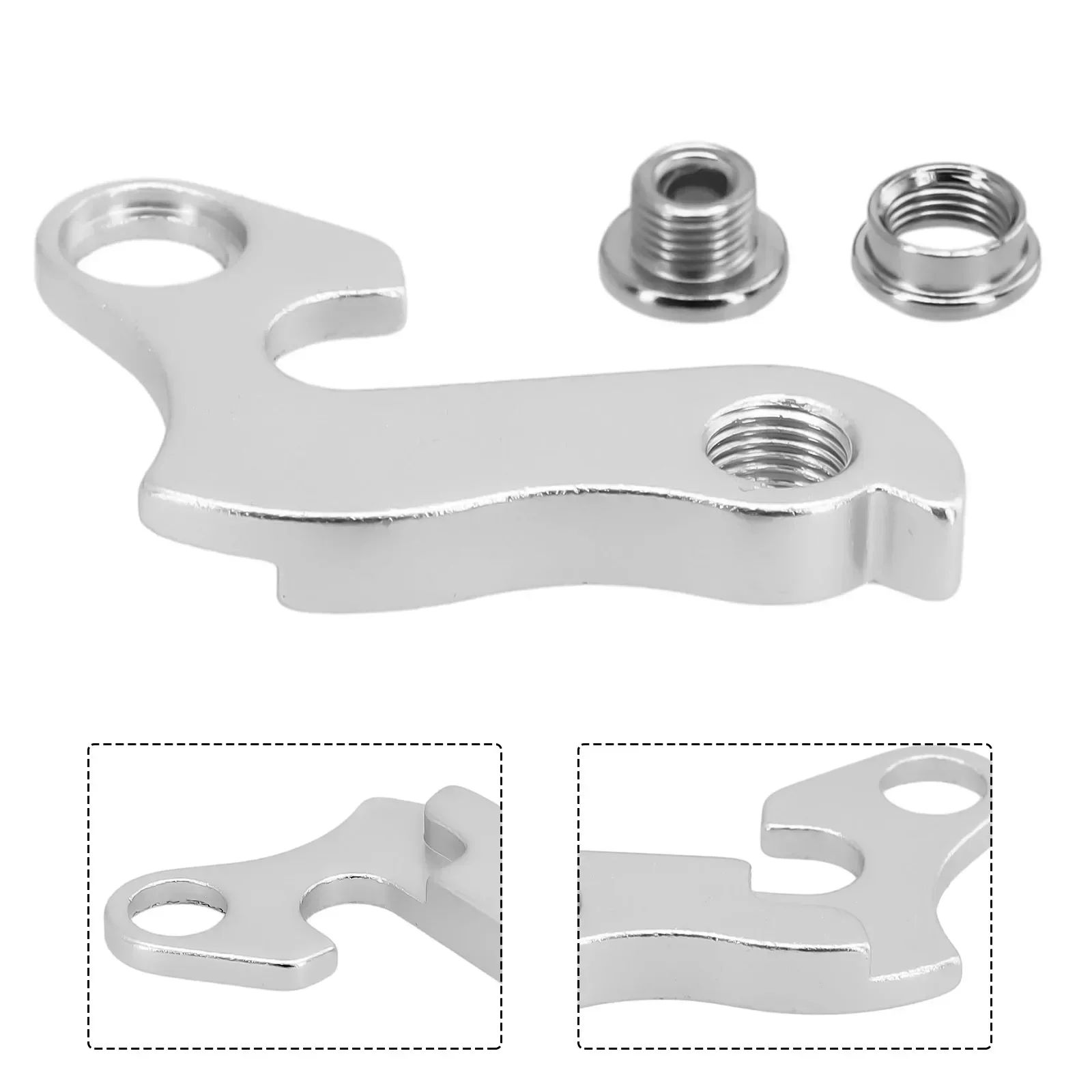 โลหะ Derailleur ทนทานแขวนติดตั้ง Silver Gear อะแดปเตอร์แปลงอะไหล่ NUT เปลี่ยนจักรยานจักรยาน MTB