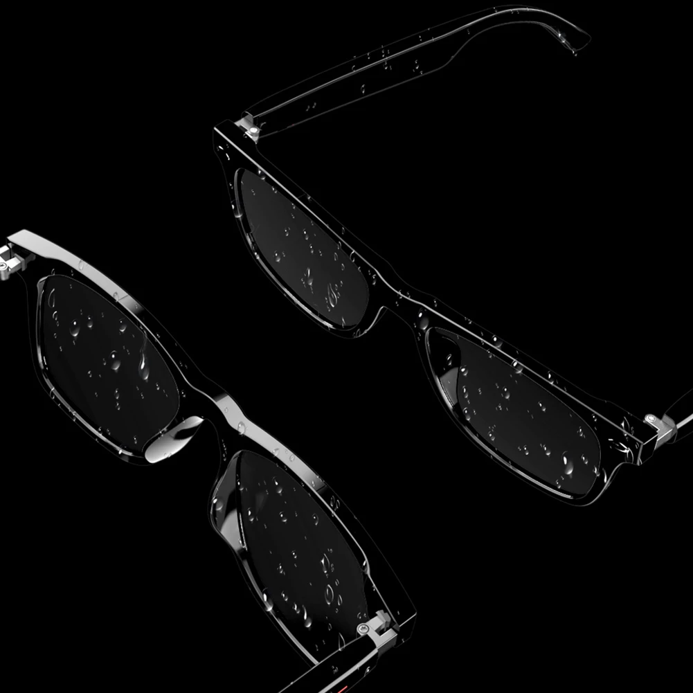 BT Audio Glasses AI Voice Assistant Wearable Eyeglass with Open Ear Speaker Hands-Free Calls & Built-in Microphone for Women Men