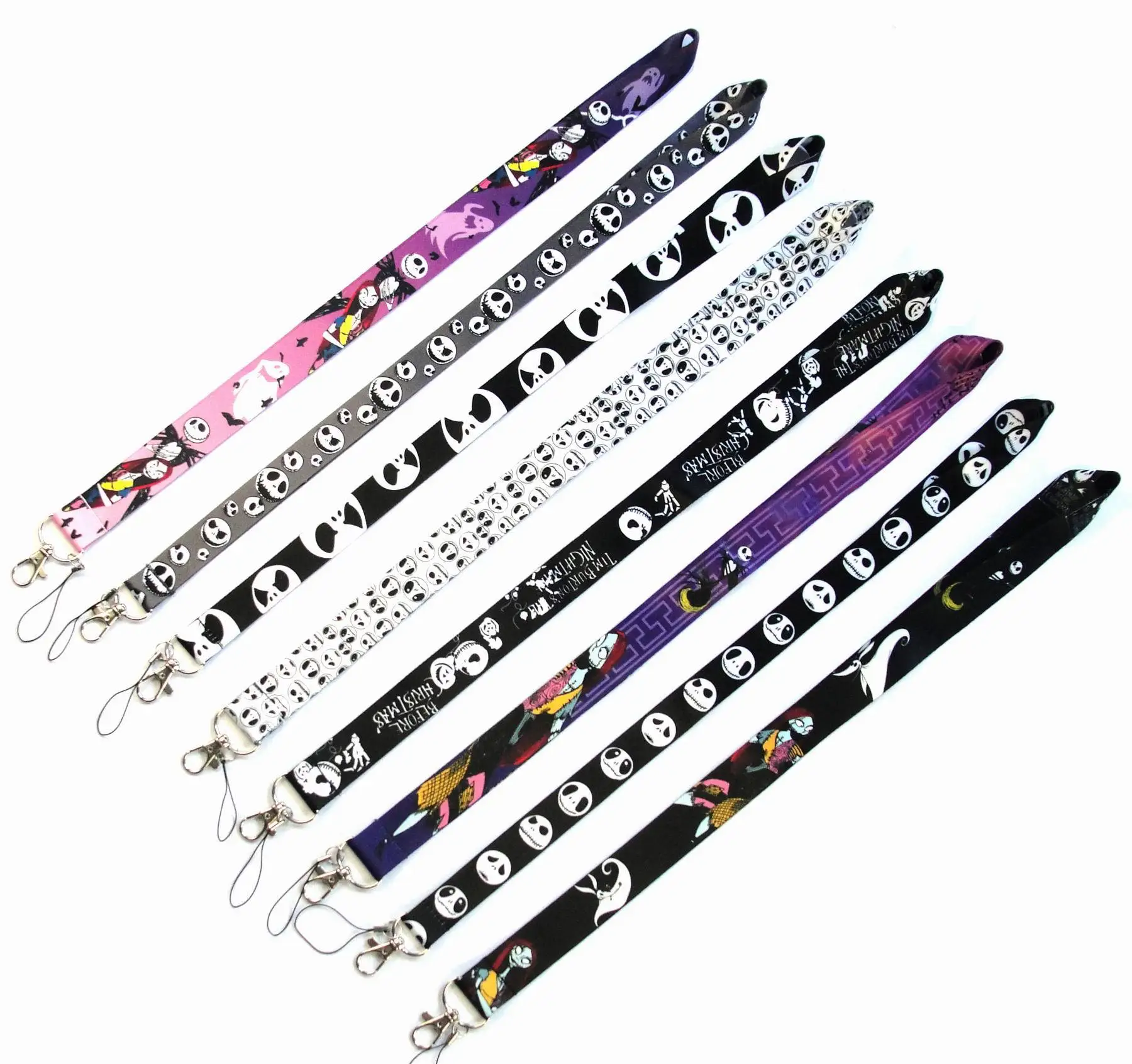 10PCS Neck Strap Keychain Lanyard For Keys ID Card Bagde Holder Necklace Keycord Hang Rope Webbing Ribbon DIY Lanyards