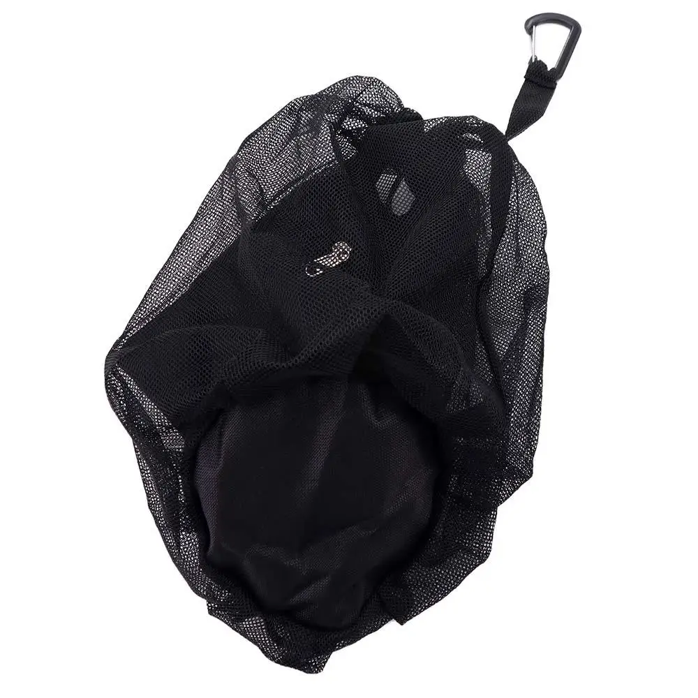 Portable Clip on Ball Mesh Bag Drawstring Oxford Cloth Basketball Storage Bag Ball Holder Handbag Single Ball Bag Traveling Gym