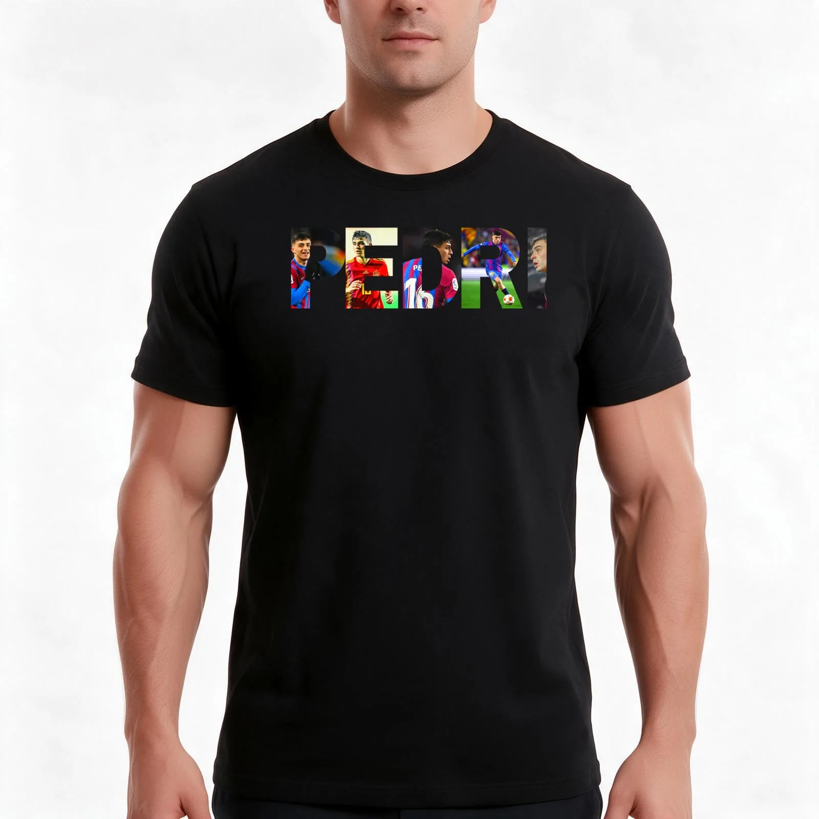 Pedri Essential T Shirt Pedri gonzalez Sticker T-Shirt Summer Casual Cotton Tee, Unisex Men Women