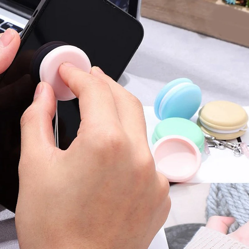 Macaron Cell Phone Wipe Screen Wipe Cleaning Wipe Eyeglass Lens Wipe Camera Lens Wipe Cleaning Tool Pendant